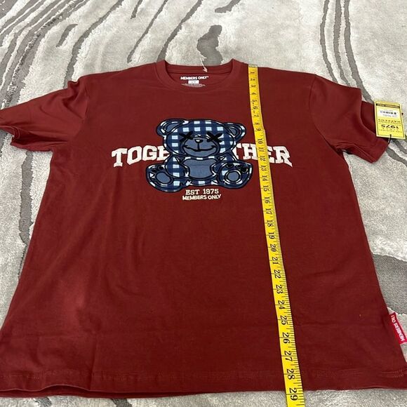 Members Only Men's Embroidered Teddy BearT-shirt size L - Picture 6 of 7